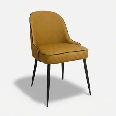 L’orange, chaise en tissu