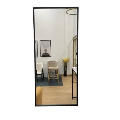 Noira, miroir mural métal noir