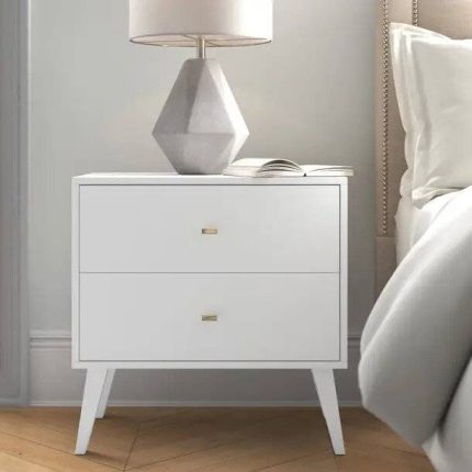 Table de nuit en blanc