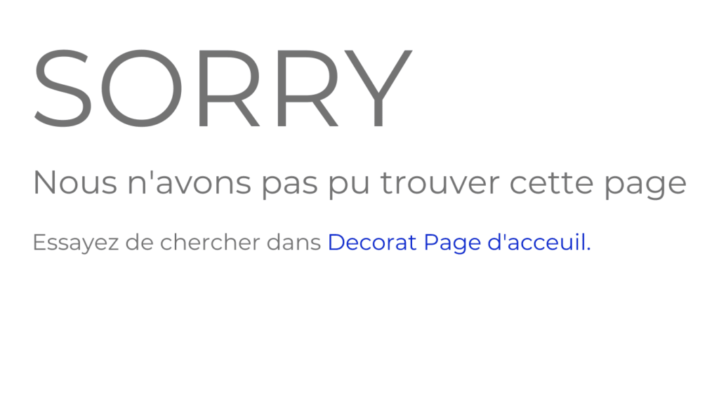 404 page error