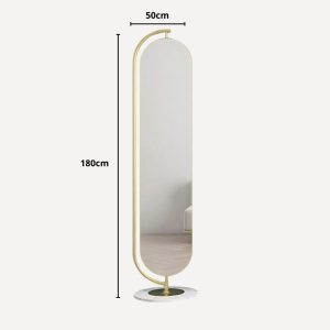 miroir avec pied