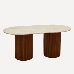 table à manger travertin