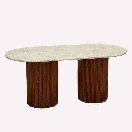 table à manger travertin