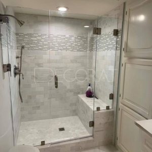 Cabine douche en verre