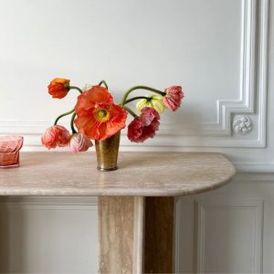 Table console en travertin