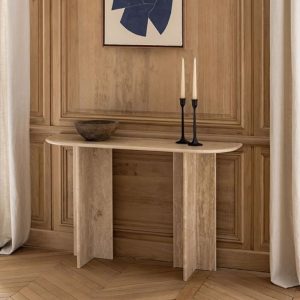 Table console en travertin