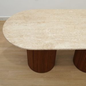 table à manger travertin