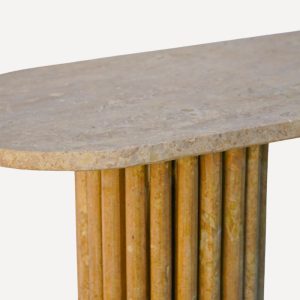 console d'entrée travertin