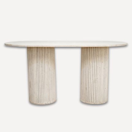 table à manger en travertin