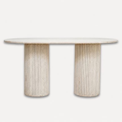 table à manger en travertin