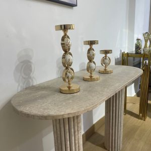 console d'entrée travertin