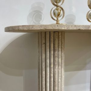 console d'entrée travertin
