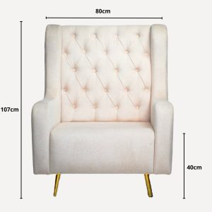 fauteuil doré luxe