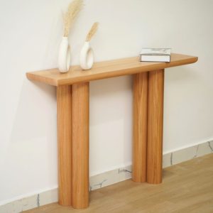console d'entrée bois
