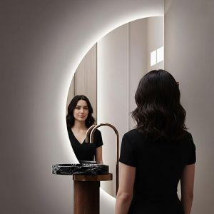 miroir demi cercle