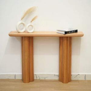 console d'entrée bois