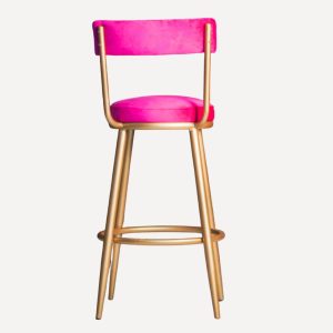 tabouret en rose fuchsia