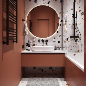 Miroir en rose gold
