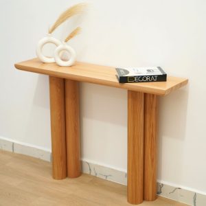 console d'entrée bois