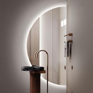 miroir demi cercle