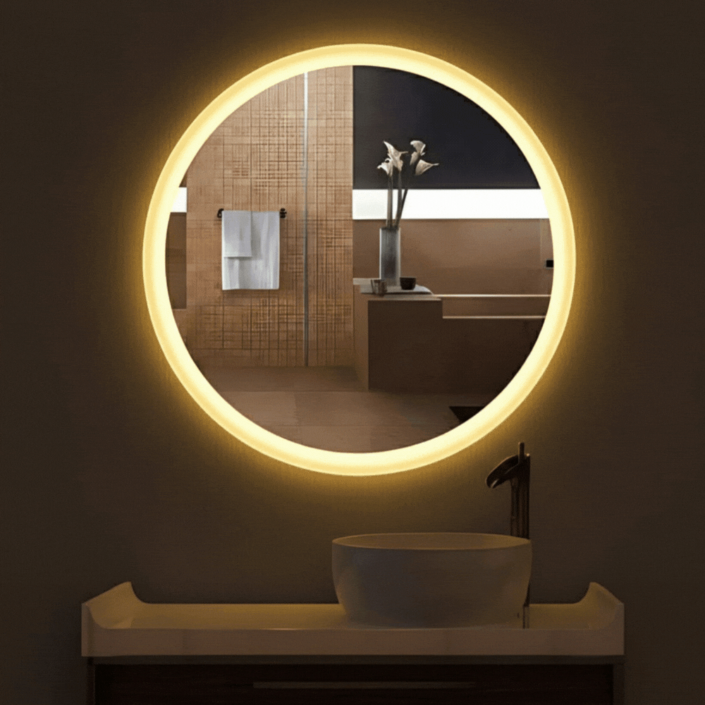 miroir lumineux led