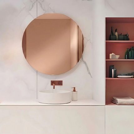 Miroir en rose gold