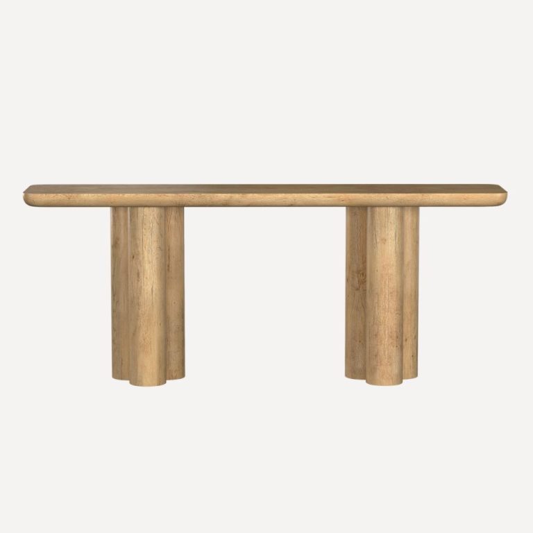 console d'entrée bois