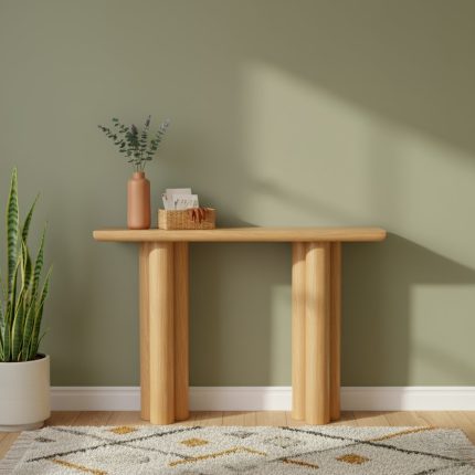 Console d’entrée bois