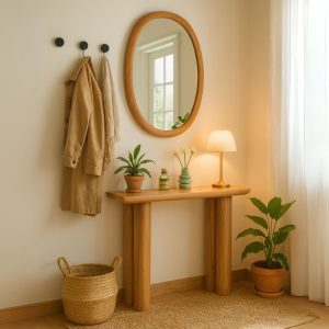 Console d’entrée bois