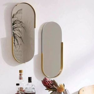 Miroirs or ovale