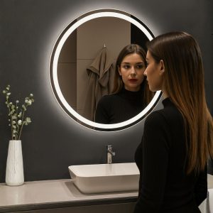 miroir rond salle de bain