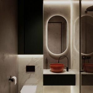 Miroir salle de bain maroc