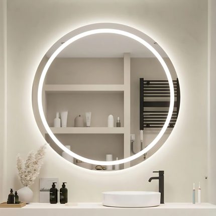 miroir rond salle de bain
