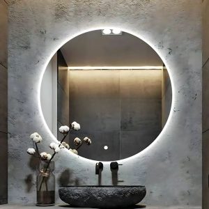miroir tactile rond