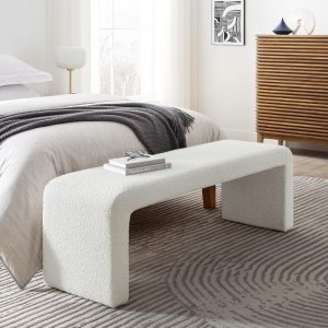 Banc en tissu bouclette