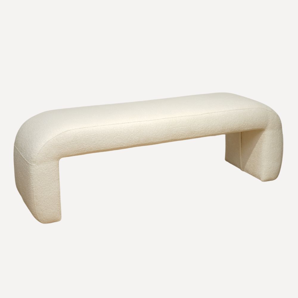 Banc en tissu bouclette