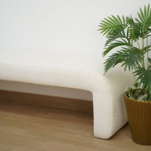 Banc en tissu bouclette