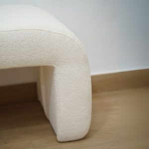 Banc en tissu bouclette