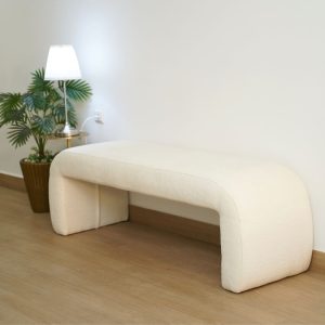 Banc en tissu bouclette