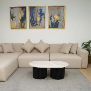 Table basse ovale