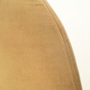 chaise en velours beige