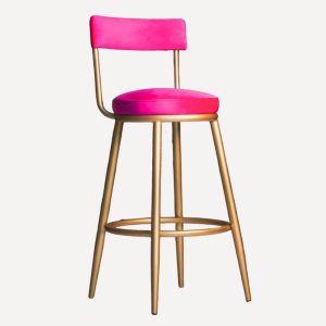 tabouret en rose fuchsia