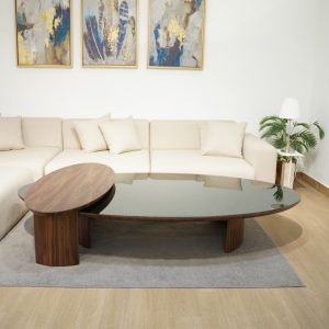 Table basse ovale