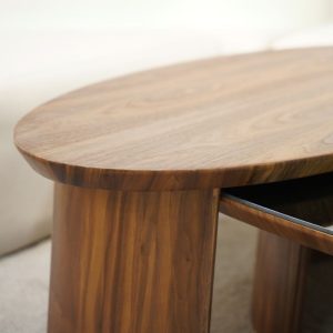 Table basse ovale