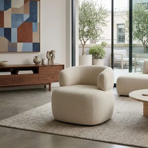 Fauteuil en bouclette