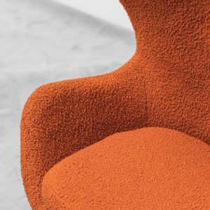 Fauteuil rotative en bouclette