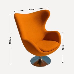 Fauteuil rotative en bouclette