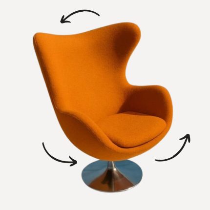 Fauteuil rotative en bouclette