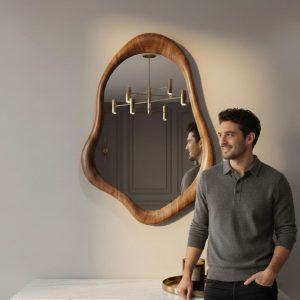 cadre miroir en bois​