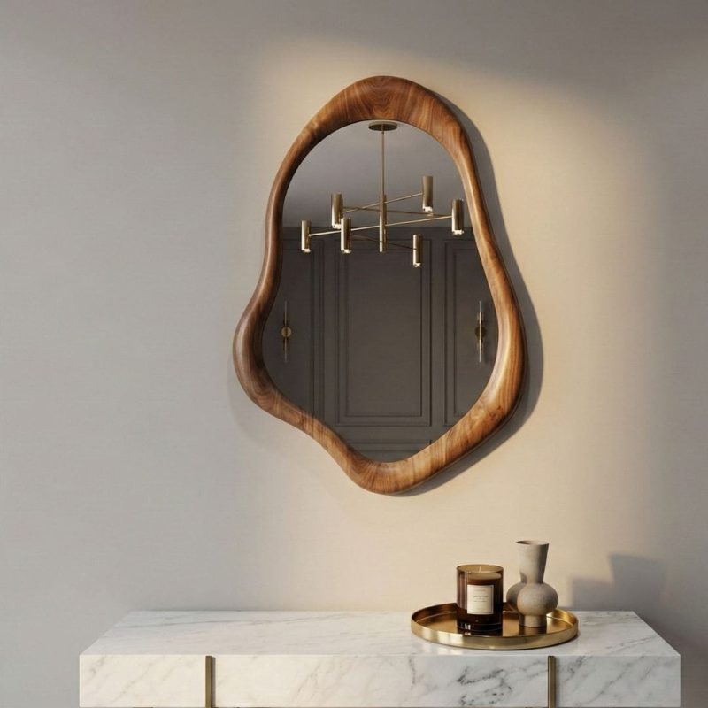 cadre miroir en bois​